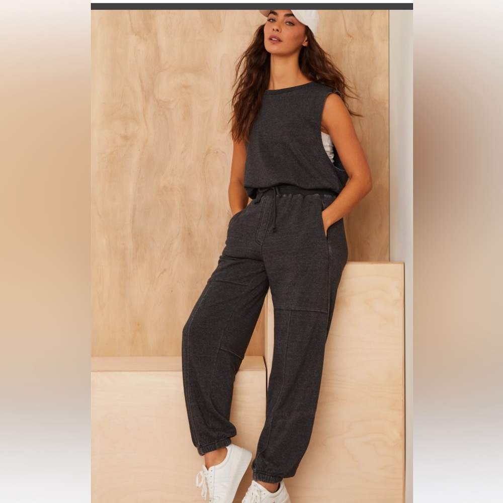 NWT Altar’d State Adventure Bound Jumpsuit| washed black| size small